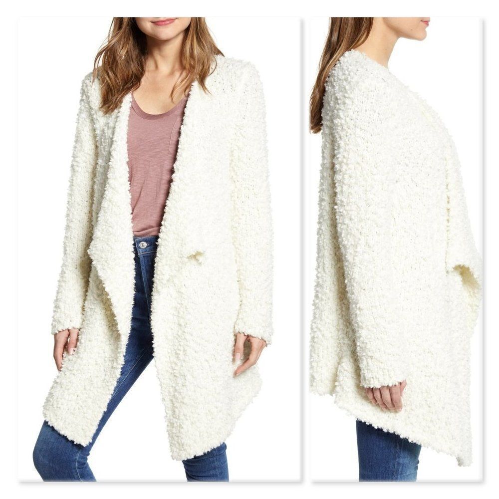 1.State Drape Front Poodle Cardigan sz Small